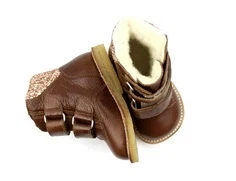 Angulus cognac maple glitter vinterstøvle med TEX